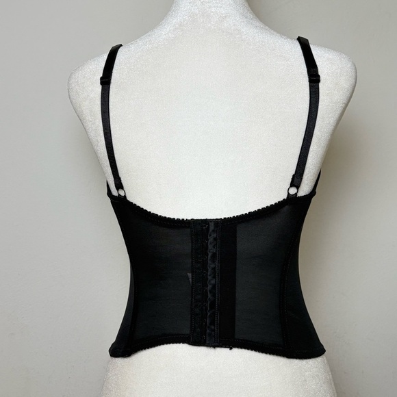 Mesh Lace Bow Corset with Underwire Bra - Picture 4 of 13